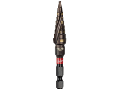 Milwaukee Trinbor TiAlN med 1/4" 6kt skaft, 4-12mm, 9trin