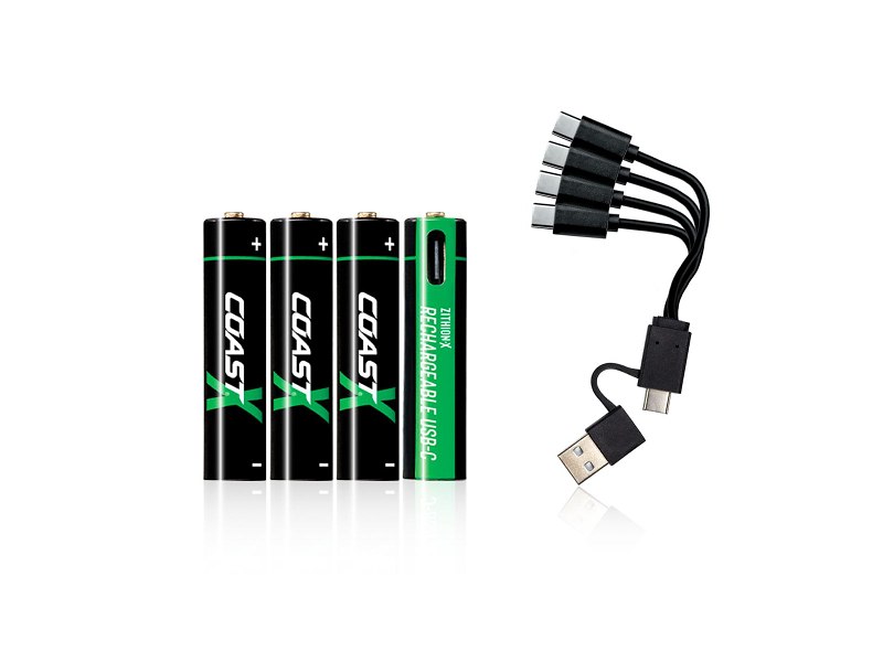 Coast AAA 1,5V USB-C Genopladelig