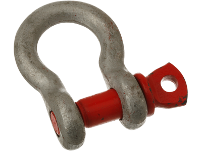 :	 H-sjækel varmgalv. m/rødmalet pind 5/8"×3/4"