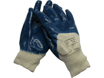 Fortuna Blue Handske M.Rib