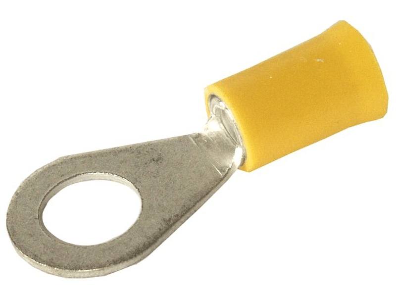Kabelsko isoleret gul ring 14mm