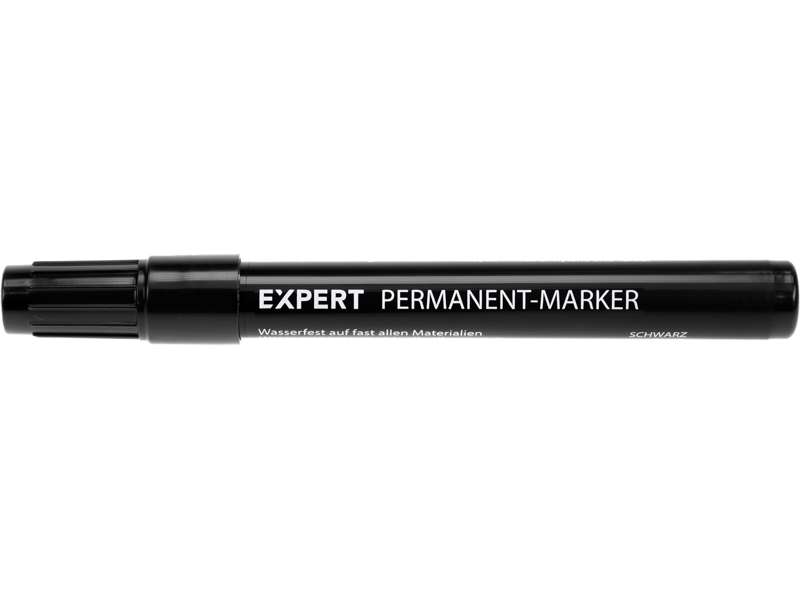 Expert Permanent Marker sort, rund spids 1-3 mm