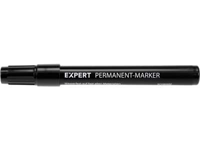Expert Permanent Marker sort, rund spids 1-3 mm