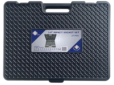 BATO Krafttopsæt 3/4" 17-60mm. Kort. 27 dele