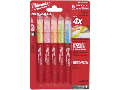 Milwaukee Highlighter Inkzall farvede 5P