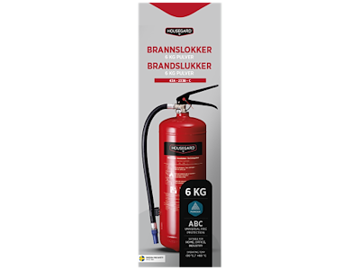 Housegard pulverslukker 6kg PE6HR-C, 43A-233B-C