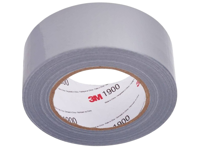 3M Lærredstape 1900 sølv 50mm × 50mtr