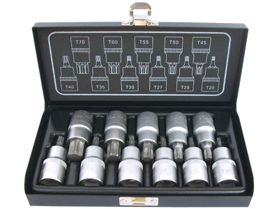 Bato Stifttopsæt 1/2" TX20-TX70 11 dele
