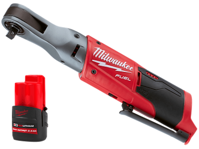 Milwaukee Sampak M12: Skraldenøgle FIR38-0 + batteri HB2,5