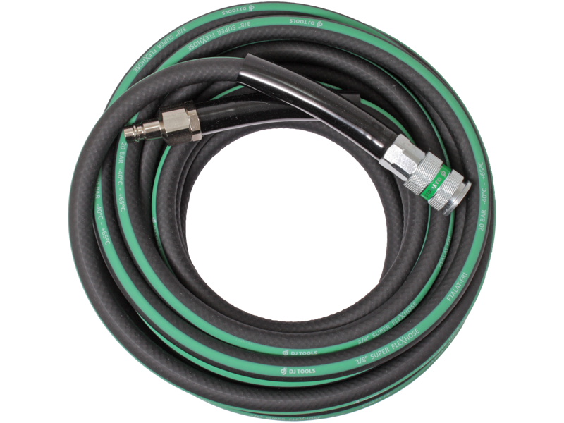 DJ Tools luftslange m/kobling 3/8" 10 mtr