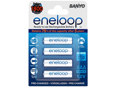 Sanyo Eneloop genopl. AAA pk/4