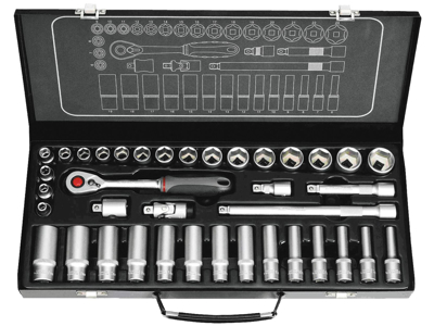 Topnøglesæt 3/8 38 dele