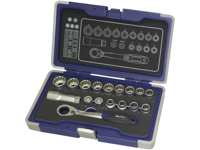 Bato Topnøglesæt 3/8" gennemstik B-S1201