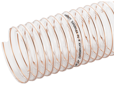 Superflex PU/R let sugeslange m/spi. 125mm, rl/30m