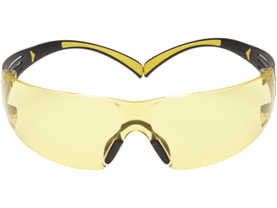 3M SecureFit 400 brille gule/sort anti-dug gul glas