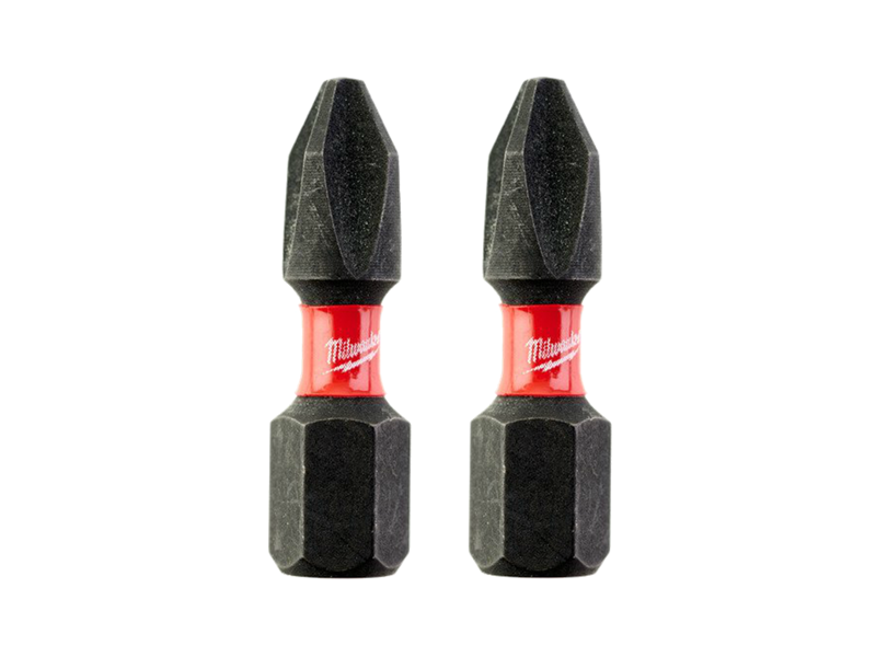 Milwaukee Slagbits Shockwave Impact Duty PH2×25mm pk/2