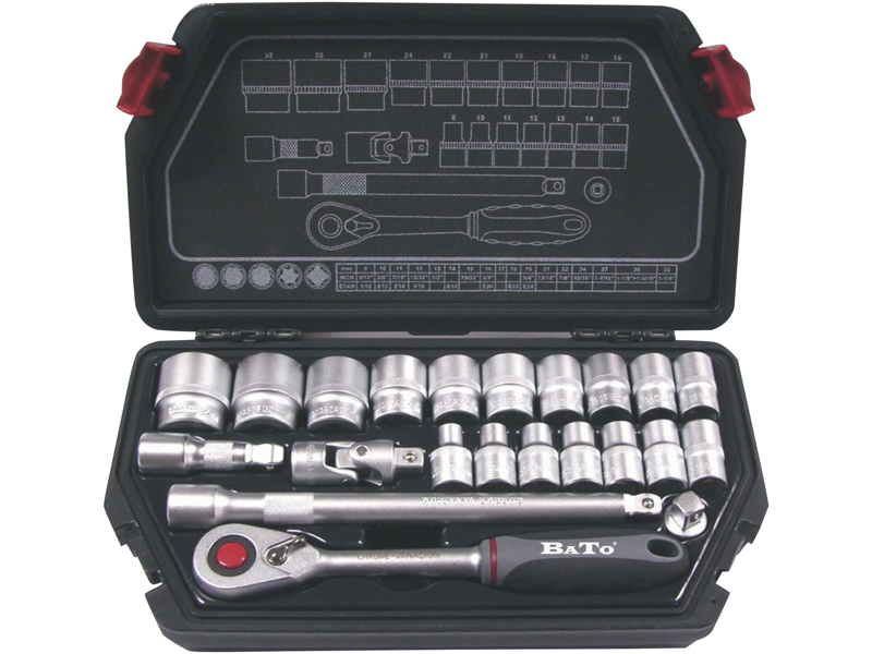 Topnøglesæt 1/2"SplineLock B-S1132