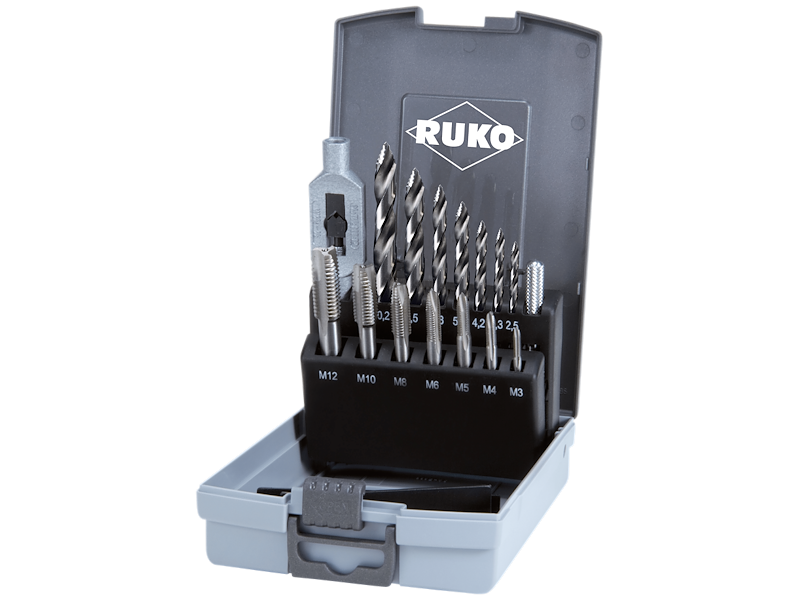 Ruko Håndtap-/spiralborsæt HSS-G Flowstep M3-12