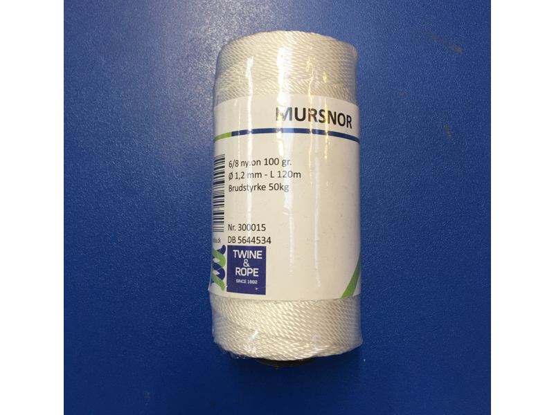 MURSNOR,HVID NYLON 6/8