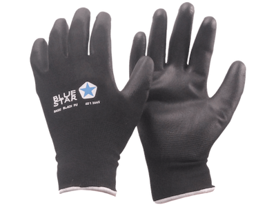 BlueStar Basic Black PU handske str. 9