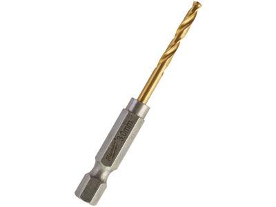 Milwaukee Spiralbor HSS-G TiN 1/4" 6kt skaft 3,0mm pk/2