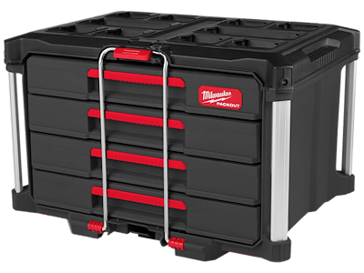 Milwaukee Skuffeboks m/4 skuffer 363×564×414mm, Packout